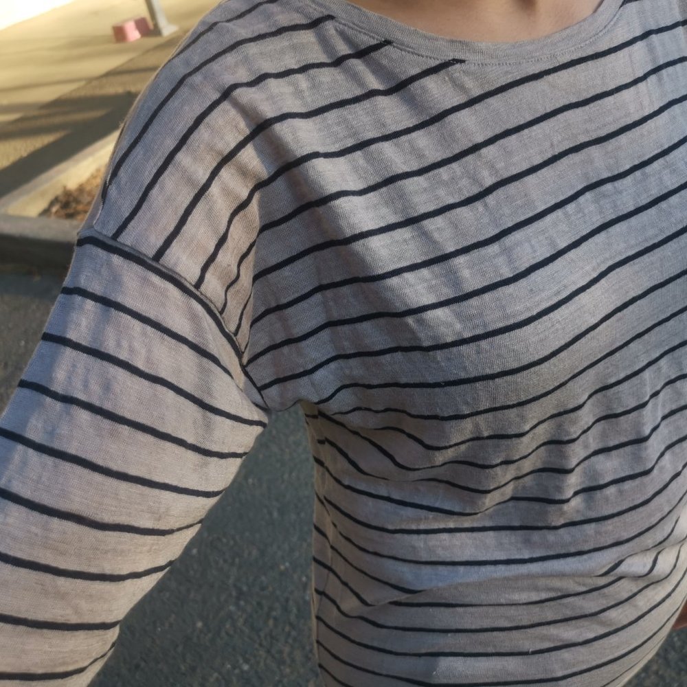 Margaret Howell Linen stripe knits